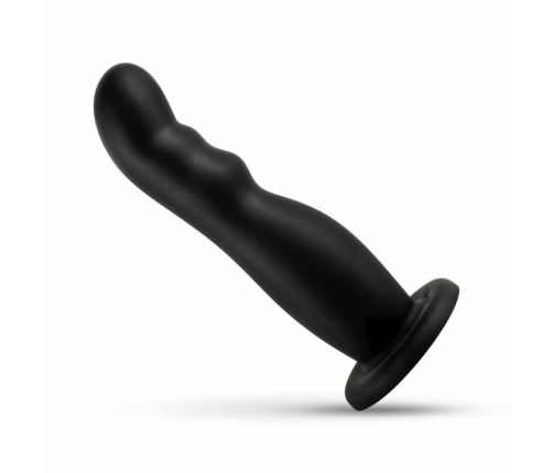 No-Parts Jake Intimate Model with Stable Base Black 16.8cm Silicone