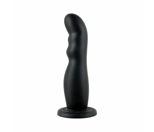 No-Parts Jake Intimate Model with Stable Base Black 16.8cm Silicone