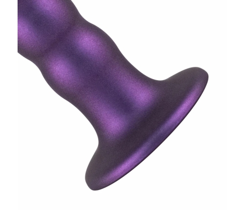 No-Parts Metallic Purple Intimate Silicone Model with Suction Base 17cm