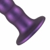 No-Parts Metallic Purple Intimate Silicone Model with Suction Base 17cm
