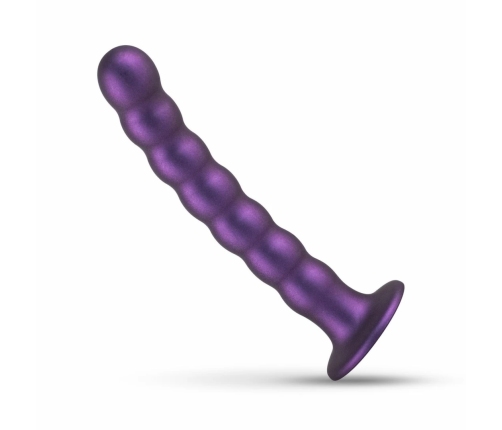 No-Parts Metallic Purple Intimate Silicone Model with Suction Base 17cm