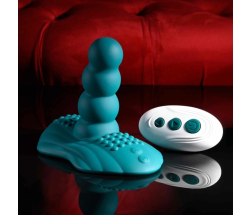 Playboy Have A Seat Ride-On Vibrator Green - Remote, 45 Modes, Silicone
