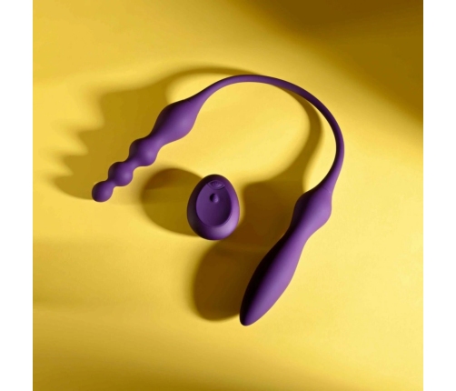 Playboy This & That Double-Ended Vibrator Purple 10 Modes Waterproof