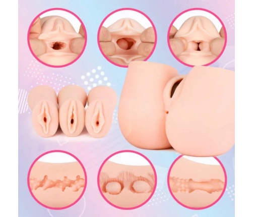 Seiraku Toys The Three Ages Intimate Machine Peach - Triple Texture System