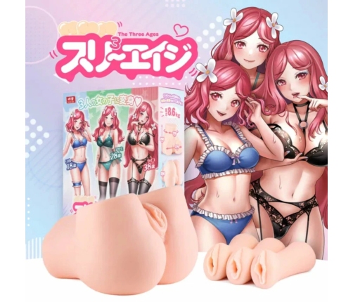 Seiraku Toys The Three Ages Intimate Machine Peach - Triple Texture System