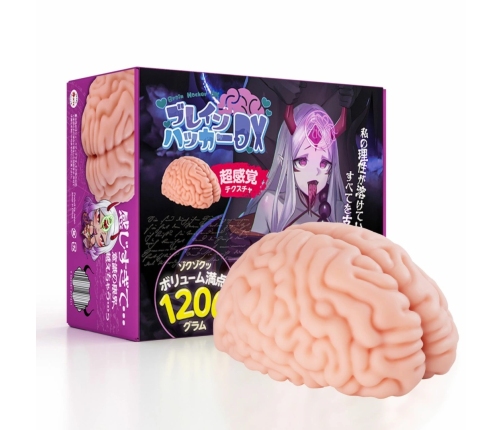 Seiraku Toys XTC Japan Brain Hacker DX Intimate Device Peach, 7-Zone Texture, Premium Quality