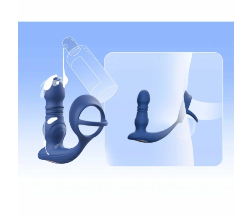 HoneyPlayBox Cyrus Pro Thrusting Anal Massager Black Silicone App-Controlled