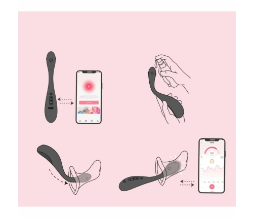 Honey Play Box PUFF Smart Kegel Trainer Red - Adjustable App-Controlled System