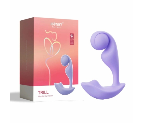 HoneyPlayBox Trill Wearable Smart Vibrator Purple - Pressure Sensor & App Control