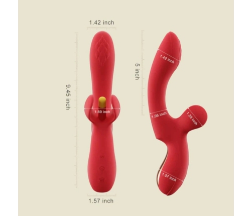 HoneyPlayBox Fortexa Red - Precision A-Spot Tapping Device, App Control