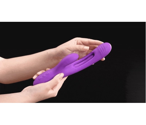 HoneyPlayBox Bora Multi-Zone Vibrator Red - Triple Action, Waterproof, Silicone