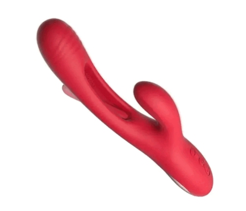 HoneyPlayBox Bora Multi-Zone Vibrator Red - Triple Action, Waterproof, Silicone