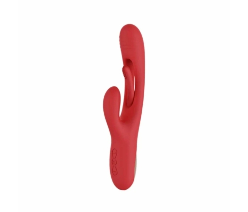 HoneyPlayBox Bora Multi-Zone Vibrator Red - Triple Action, Waterproof, Silicone