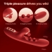 HoneyPlayBox Tickler Red - Wiggling & Tapping Multi-Function Vibrator