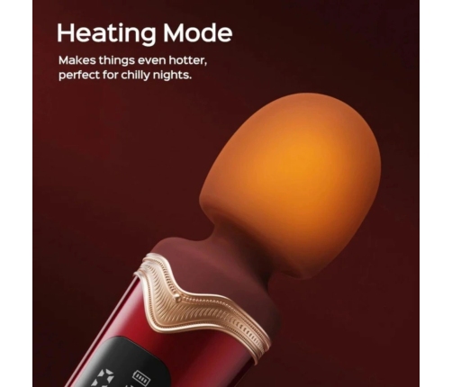 HoneyPlayBox Stormi Red Wand - Heating, 9 Modes, Magnetic Charging