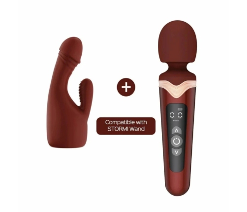 HoneyPlayBox Stormi Red Wand - Heating, 9 Modes, Magnetic Charging