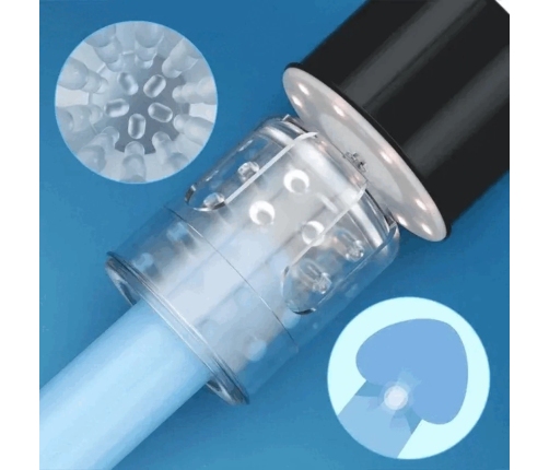 Honey Play Box Adrian Rotating Water Spa Device Black IPX7 Waterproof