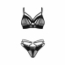 Obsessive Dominna 2-Piece Lingerie Set Black Adjustable Straps