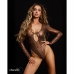 Obsessive Soranna Brown Bodysuit with Long Sleeves and Open Design