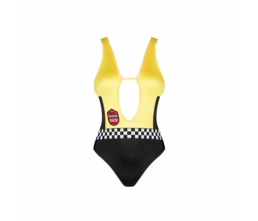 Obsessive Rallien Teddy Black - Sporty One-Piece with Adjustable Fit