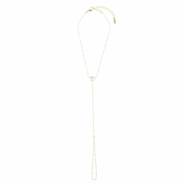 Otazu Love Anklet Crystal Heart Transparent - Adjustable Elegant Jewelry One Size