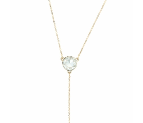 Otazu Harmony Crystal Anklet Transparent - Elegant Adjustable Chain One Size