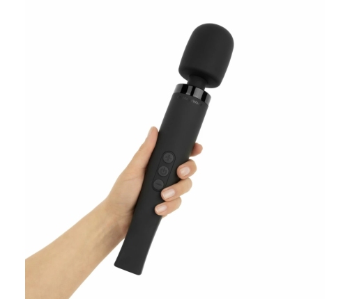 MyMagicWand Wand Vibrator Large Black - 42 Modes, Waterproof, Travel Kit