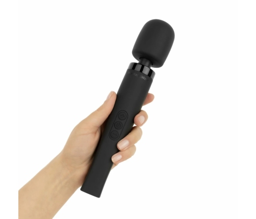 MyMagicWand Wand Vibrator Medium Black - 28 Modes, Rechargeable, IPX5
