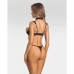 Obsessive Roccele 2-Piece Lingerie Set Black Adjustable Straps L/XL