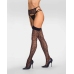 Obsessive Isinne Garter Stockings Black - Elegant Semi-Transparent Design S/M/L