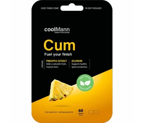 CoolMann Pineapple Food Supplement for Men 60 Capsules Vitality Support