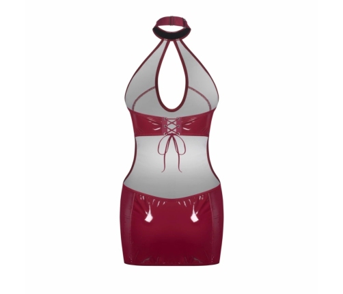 Obsessive Redya Dress Red - Glossy Adjustable Choker Bodycon Design 2XL/3XL