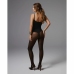 Obsessive Patrise Classy Black Tights - Elegant Semi-Transparent Design S/M