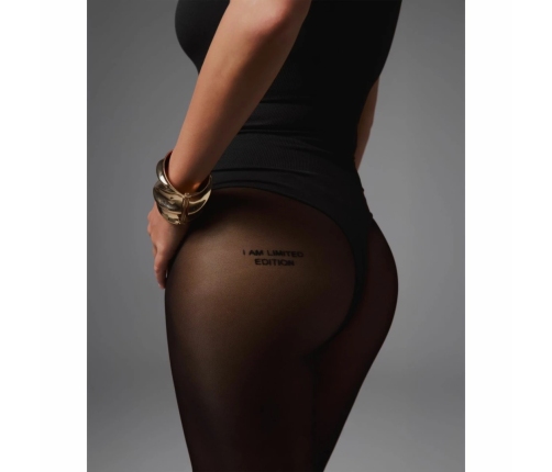 Obsessive Patrise Edition Premium Semi-Sheer Tights Black Limited Print S/M