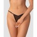 Obsessive Oxaria Black Thong with Decorative Gold Elements Adjustable Fit L/XL