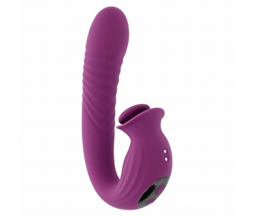Evolved Deep Ecstasy Rabbit Vibrator Magenta - Thrusting & Rotating System