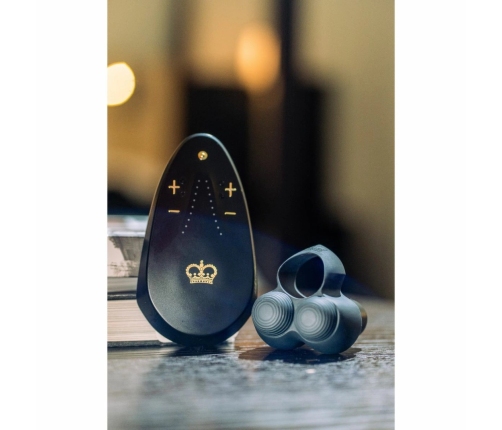 Hot Octopuss JETT TURBO Black - Adjustable Vibrating Silicone Ring