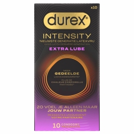 Durex Intensity Extra Lube Nitrile Condoms 10-Pack Ultra Smooth Fit