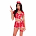 Leg Avenue Red Alert Nurse Costume Red - Glossy Party Outfit S