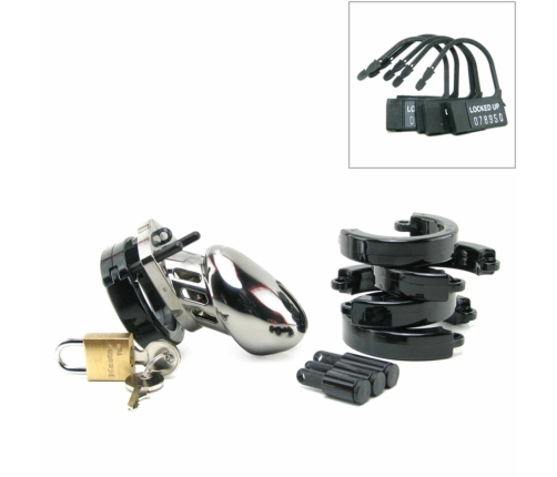 CB-X CB-6000S Chrome 35 mm Secure Polycarbonate Chastity System