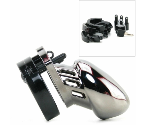 CB-X CB-6000S Chrome 35 mm Secure Polycarbonate Chastity System