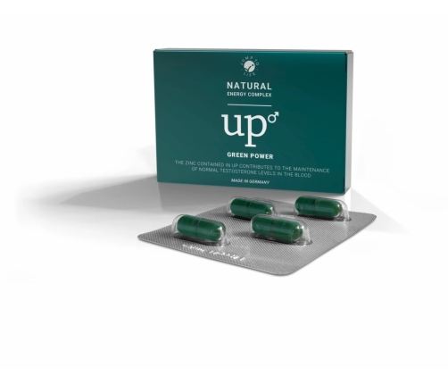 UP Green Power - Suplement diety dla mężczyzn z żeń-szeniem i cynkiem, 1 kapsułka