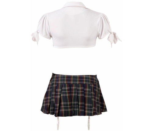 Cottelli Collection Schoolgirl Costume Set - Classic Plaid Design, Size S/M