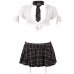 Cottelli Collection Schoolgirl Costume Set - Classic Plaid Design, Size S/M