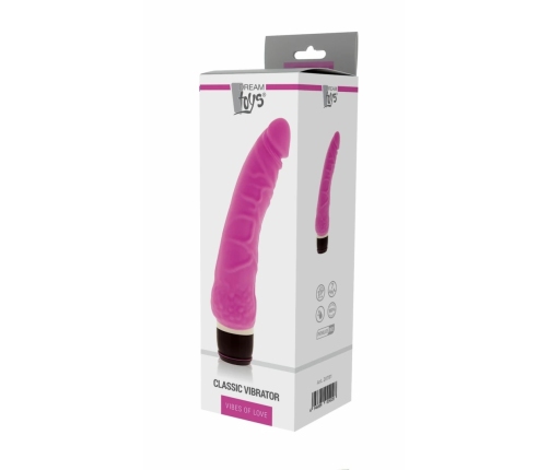 Pretty Love Classic Slim Pink Vibrator 21cm Waterproof Silicone