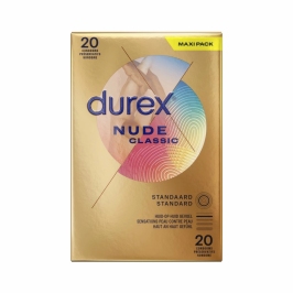 Durex Nude Ultra Thin Condoms 20pcs - Natural Sensation, Easy-On Fit
