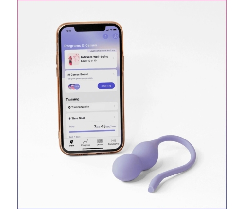 Perifit Care+ Dynamic Pelvic Floor Trainer Lilac - Smart App-Controlled System