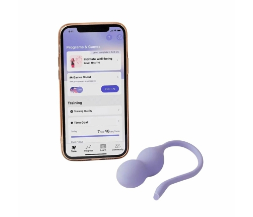 Perifit Care+ Dynamic Pelvic Floor Trainer Lilac - Smart App-Controlled System