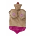 Out of the Blue Hot Water Bottle Soft Cover Bust Shape 1L Pink
