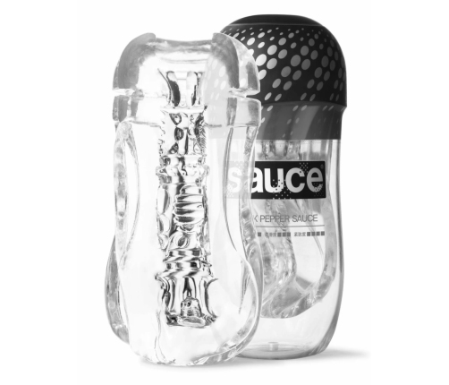 Sauce Black Pepper Advanced Intimate Machine Cup, CyberSkin TPE, 20-28mm